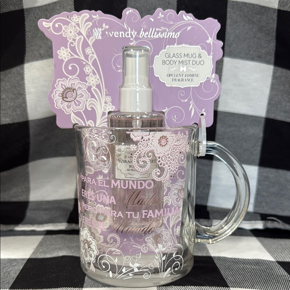 Wendy Bellissimo Purple Body Mist & Glass Mug Duo
